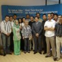 Universitarios marroquíes en su visita al CADE de Málaga.