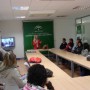 Alumnos de la Escuela Taller de Vilches en su visita a las instalaciones del CADE de Jaén.