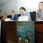 Representantes de la UCA y Andalucía Emprende durante la presentación del acto