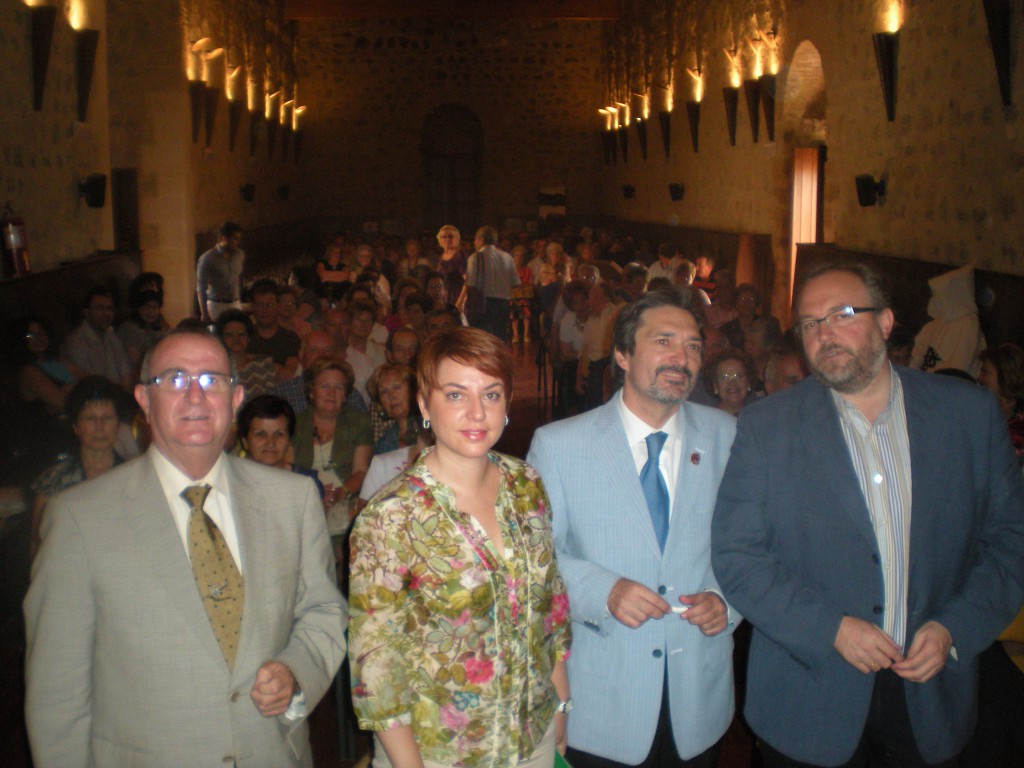 De izquierda a derecha, Fernando Gómez, Irene Sabalete, Valeriano Martín y Manuel Gabriel Pérez