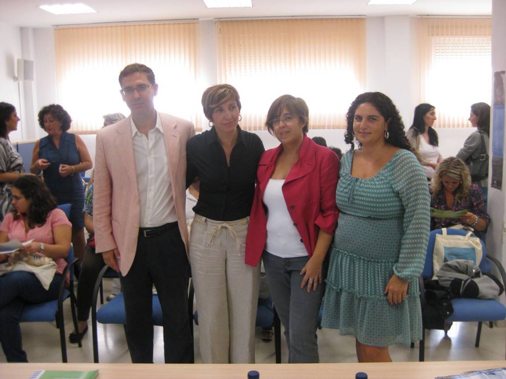 Manuel Villar, Juana Baena, Marisa Soleto y Macarena Giménez