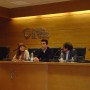 La delegada de Empleo, Marina Martín, durante el encuentro con los universitarios
