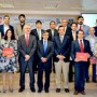 Empresas seleccionadas con el consejero de Economía y el presidente de Vodafone España
