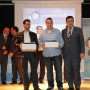 Los estudiantes almerienses ganadores del premio a planes de empresa del programa Emprendejoven, junto al secretario general de Economía.