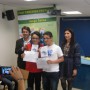 Los ganadores del concurso, Rafael Toscano y Maria Mircea.