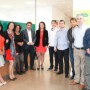 El alcalde de Salobreña y directora de Andalucía Emprende en Granada con los promotores de 'Cronode'