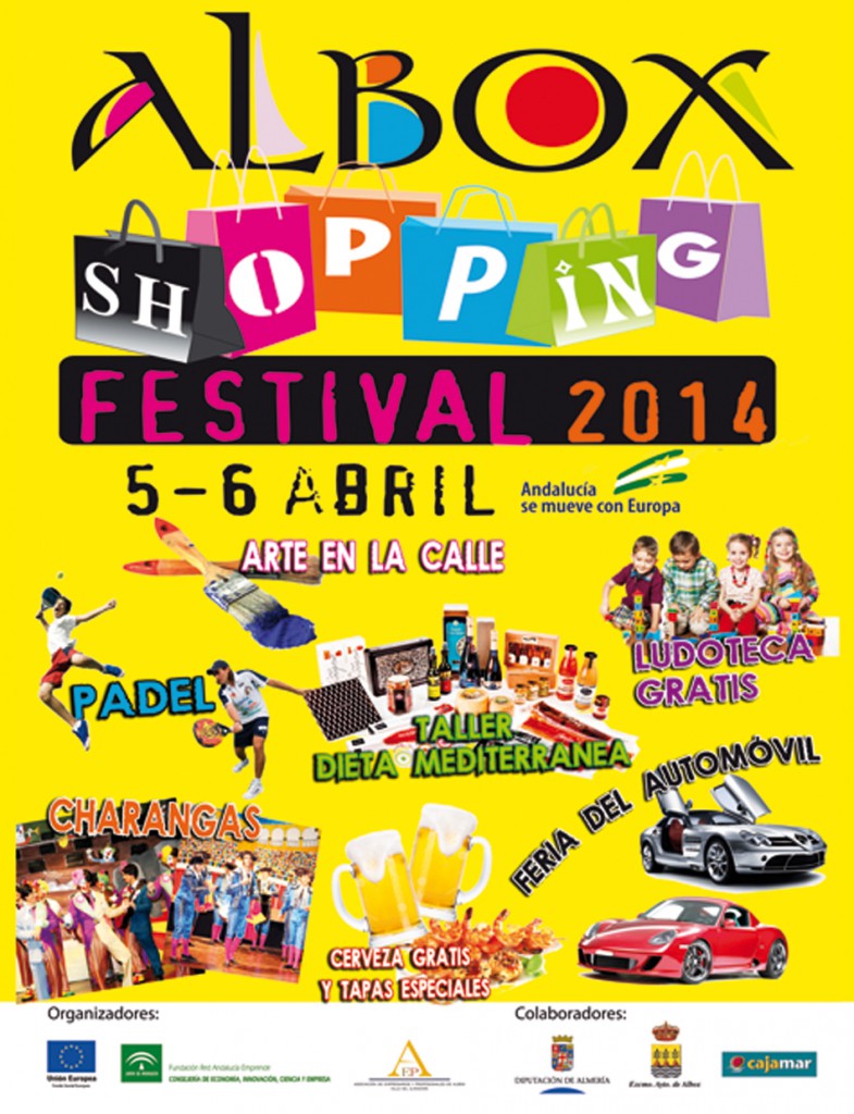 Cartel anunciador del 'Albox Shopping Festival 2014'
