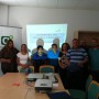 Usuarios y usuarias de la unidad Andalucía Orienta de Berja asistentes a la charla sobre los servicios de Andalucía Emprende en el CADE virgitano