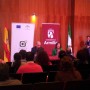 La delegada del Gobierno de la Junta de Andalucía, Sandra García y el Alcalde de la localidad, Gerardo Sánchez en la inauguración de la jornada