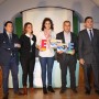 Autoridades con los ganadores provinciales de la II edición de los Premios Andalucía Emprende en Córdoba