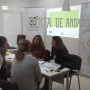 Personal técnico de Extenda y Andalucía Emprende durante una de las reuniones mantenidas con empresarios almerienses del Itinerario de Pre-Internacionalización.
