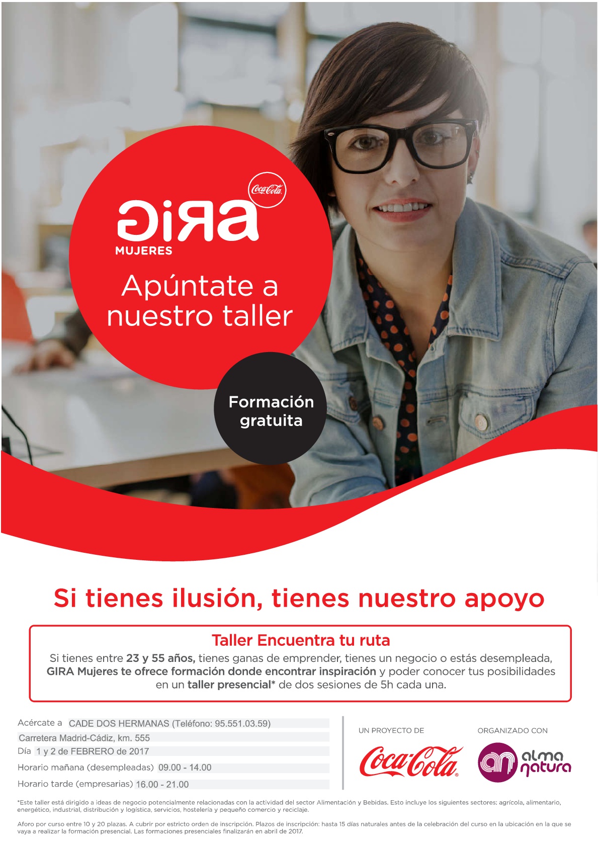 Gira Mujeres Coca cola - Andalucía Emprende, Fundación 