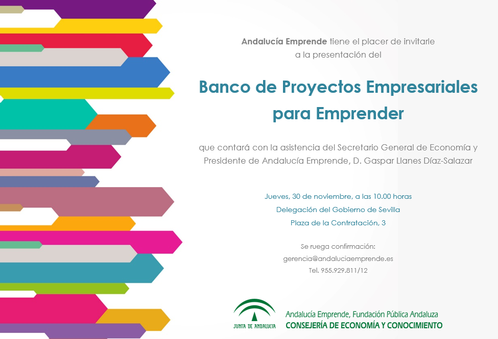 Presentación del Banco de Proyectos Empresariales para 