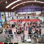 Cerca de 300 estudiantes participantes en la feria, en el Pabellón de Deportes de Viator (Almería)