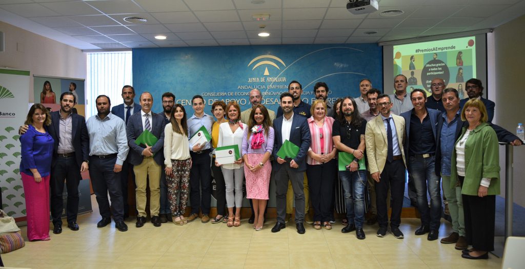 Ganadores y finalistas de la V edición Premios Andalucía Emprende en Cádiz