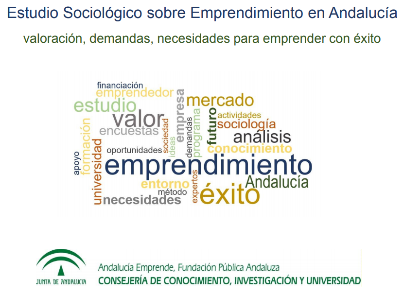 Portada estudio sociologico emprendimiento - Andalucía Emprende, Fundación  Pública Andaluza